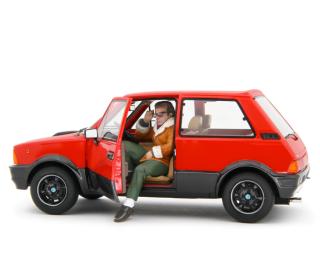 Innocenti De Tomaso Turbo 1983 Rosso & Jerry Calà (Billo)  Laudoracing 1:18 Resinemodell (Türen, Motorhaube... nicht zu öffnen!)